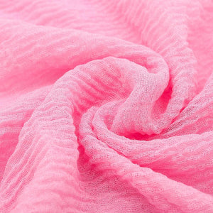 Light Soft Fashion Solid Scarf Crinkle Cotton Linen Wrap Shawl Hijab Muslim Woman Shawls Turban Islamic Clothing Head Wrap For Women
