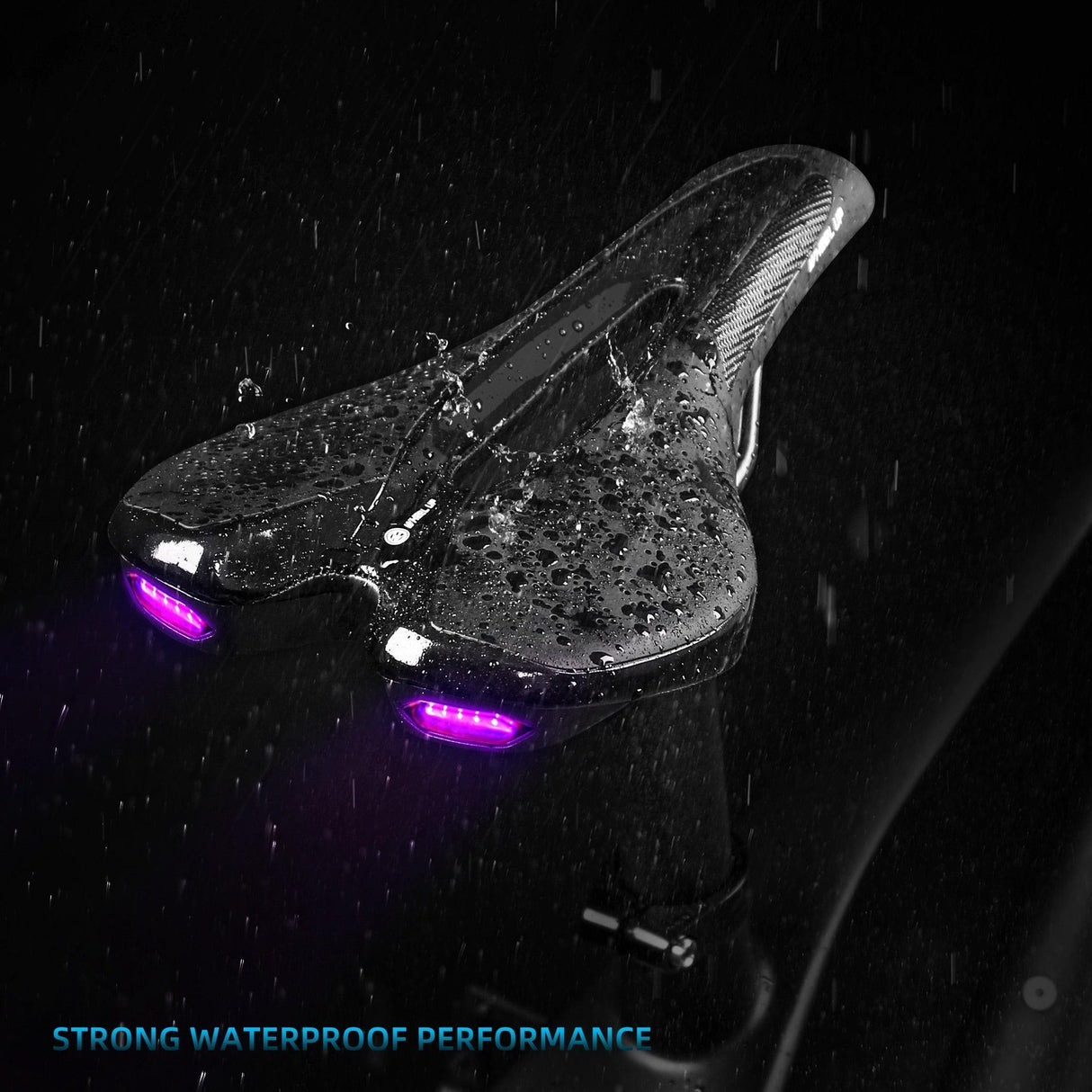 Road Bike Saddle Bicycle Seat With Warning Taillight USB Charging Mountain Cycling Racing PU Breathable Soft Seat Cushion Comfortable Bicycle Seat With Central Relief Zone Ergonomics Design Exercise Bike Seat