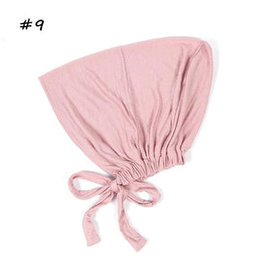 Fashion Modal Under Scarf  Hijab Turban Cap Cotton With Band Adjustable Inner Hijab cap Muslim Turban Hijab Cap For Women