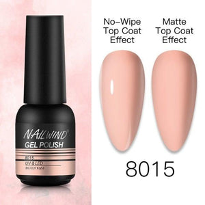 NEW TREND Modern fashion Red Gel Nail Polish For Nails  Permanent UV LED 8ml Matte Glossy High Quality Fashion Design For Women and Ladies