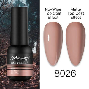 NEW TREND Modern fashion Red Gel Nail Polish For Nails  Permanent UV LED 8ml Matte Glossy High Quality Fashion Design For Women and Ladies