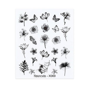 Nails Sticker Nail Art Decorations Flowers Leaves Decals Water Transfer Sliders Woman Face Fruit Foil Manicures Wraps  Water Transfer Nail Decals Sticker For Pretty Girl Self-Adhesive Nail Decals Designer Nail Stickers for Acrylic Decal