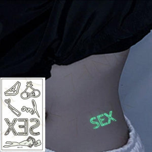 Fashion Luminous Sticker Tattoos Waterproof Temporary Different Luxury Tattoos For Womens Mens Kids