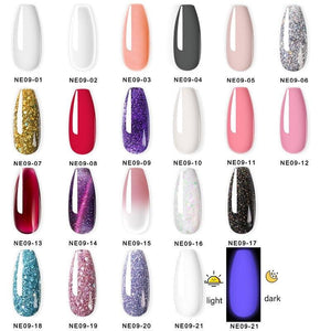Diamond Gel Nail Polish Poly 15ml Semi Permanent UV Manicure Reflective Sparkling Luxury Shine Design For Women and Girls