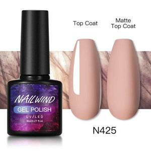 Luxury Womens Colorful Gel Nail Polish 8ml Semi Permanent UV/LED Glossy Effect Popular Design For Women and Girls in Fashion Style