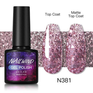 Luxury Womens Colorful Gel Nail Polish 8ml Semi Permanent UV/LED Glossy Effect Popular Design For Women and Girls in Fashion Style