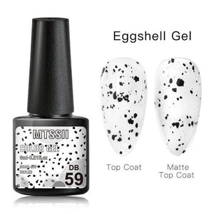 Luxury Gel Nail Polish Permanent Glossy Matte Egg Effect Elegant Stylish Eggshell Design For Women And Lady Nail Gel
