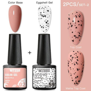 Luxury Gel Nail Polish Permanent Glossy Matte Egg Effect Elegant Stylish Eggshell Design For Women And Lady Nail Gel