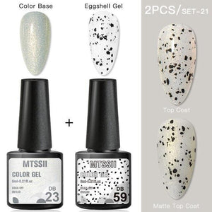 Luxury Gel Nail Polish Permanent Glossy Matte Egg Effect Elegant Stylish Eggshell Design For Women And Lady Nail Gel