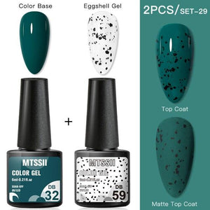 Luxury Gel Nail Polish Permanent Glossy Matte Egg Effect Elegant Stylish Eggshell Design For Women And Lady Nail Gel