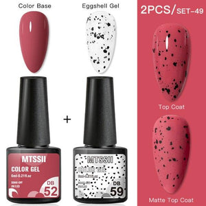 Luxury Gel Nail Polish Permanent Glossy Matte Egg Effect Elegant Stylish Eggshell Design For Women And Lady Nail Gel