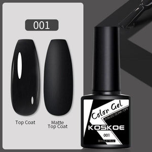 Womens Glossy Colorful 8ml Nail Gel Polish Permanent UV LED Summer Winter High Quality Fashion Design
