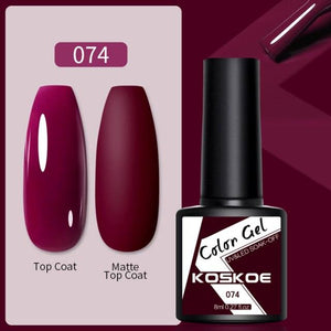 Womens Glossy Colorful 8ml Nail Gel Polish Permanent UV LED Summer Winter High Quality Fashion Design