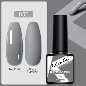 Womens Glossy Colorful 8ml Nail Gel Polish Permanent UV LED Summer Winter High Quality Fashion Design