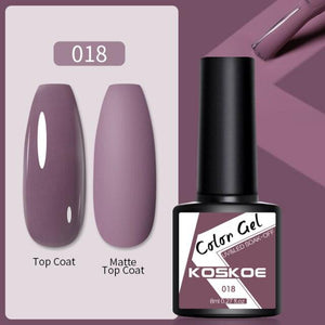 Womens Glossy Colorful 8ml Nail Gel Polish Permanent UV LED Summer Winter High Quality Fashion Design