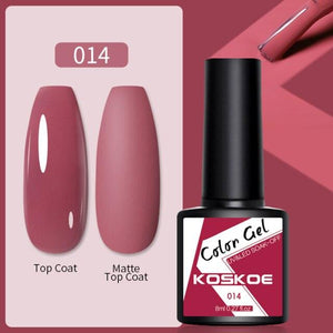 Womens Glossy Colorful 8ml Nail Gel Polish Permanent UV LED Summer Winter High Quality Fashion Design