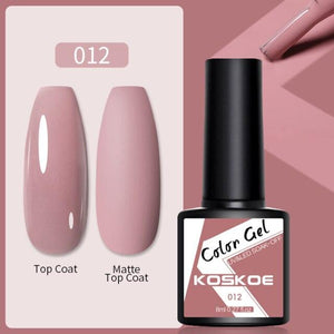 Womens Glossy Colorful 8ml Nail Gel Polish Permanent UV LED Summer Winter High Quality Fashion Design