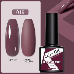 Womens Glossy Colorful 8ml Nail Gel Polish Permanent UV LED Summer Winter High Quality Fashion Design