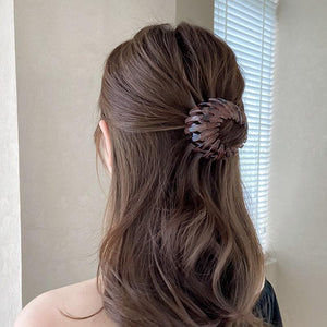 New Fashion Women Bun Hair Claw Horsetail Buckle Hair Clip Bird Nest Expanding Hair Accessories Female Ponytail Hair Accessories For Women