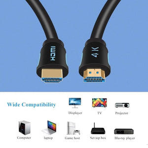 4K HDMI Cable HDMI 2.0 Ultra HD Audio Wire HDMI Splitter Digital Cord High Speed 18Gbps HDMI 2.0 Cable 4K HDR 2160P For TV  Projector Laptops Gaming
