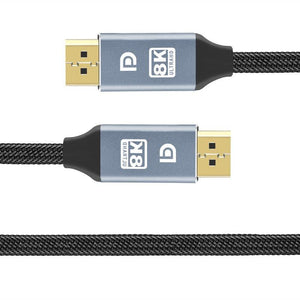 1m/2m/5m High Speed 1.4Gbp Slim and Flexible Ultra HD 8K 4K 144Hz 165Hz Display Port Adapter For Monitor PC Laptop Projector