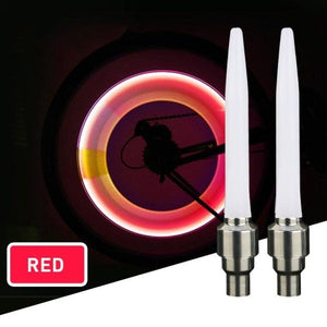 Colorful Wheel Light For Bike Bicycle Wheel Tire Lamp Bike Wheel Tire Cap Neon LED Light Lamp Safety Bicycle Bike Wheel Lights With Batteries At Night For Kids Mountain Bicycle Car Motorcycle