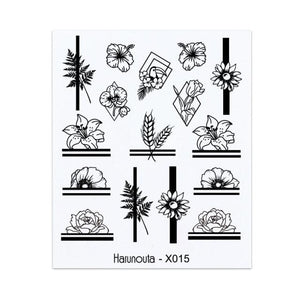 Nails Sticker Nail Art Decorations Flowers Leaves Decals Water Transfer Sliders Woman Face Fruit Foil Manicures Wraps  Water Transfer Nail Decals Sticker For Pretty Girl Self-Adhesive Nail Decals Designer Nail Stickers for Acrylic Decal