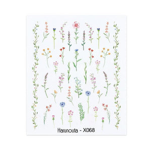 Nails Sticker Nail Art Decorations Flowers Leaves Decals Water Transfer Sliders Woman Face Fruit Foil Manicures Wraps  Water Transfer Nail Decals Sticker For Pretty Girl Self-Adhesive Nail Decals Designer Nail Stickers for Acrylic Decal