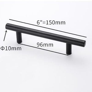 Stainless Steel Kitchen Door Cabinet T Bar Handle Pull Knob Door Pull Handle Stainless Door Handle Stainless Steel Hollow Bar Drawer Pulls Cupboard Knob For Kitchen Furniture