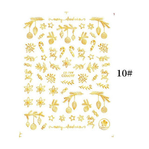 Sliver Bronzing Christmas Slider Nail Art 3D Decals Decoration Snowflake Nail Art Sticker Manicures Transfer Foil Xmas Gift  Nails Snowflake Nail Art Stickers Decals Christmas Nail 3D Self Adhesive Nail Stickers for Acrylic Nails Snowflake