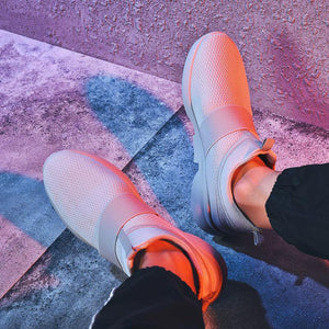Mens Red Sneakers Flats Sport Footwear Couple Sneakers New Fashion Lovers Casual Lightweight Jogging Breathable Tennis Sport Shoes For Workout OutdoorWalking