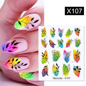 Snowflakes Nail Water Decals Christmas White Snow Transfer Sticker Decoration Slider Flower Leaf Manicuring Art Paper Tips Snowflake Bronzing Christmas Slider Nail Art 3D Decals Decoration Decals Snowflakes Elk Bear Christmas Xmas Stickers