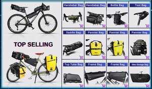 New Handlebar Bag Bicycle Bags Frame Pannier Bag Waterproof Multifunction Portable Shoulder Bag Bike Accessories Multifunction Bike Handlebar Bag Front Bicycle Frame Bag Waterproof Shoulder Bag Handbag Waist Bag