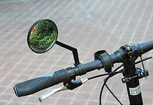Bike Rear Mirrors Degree Rotation Bicycle Rearview Mirrors Suitable For Mountain Road Bike Safe Rear View Mirror Adjustable Rotatable HD Wide Angle Cycling Biking Clear Acrylic Convex Mirror