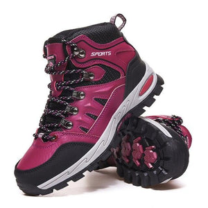 Men's Women's High-Top Boots Casual Shoes Breathable Outdoor Hiking Boots Non-slip Shading Wear-Resistant Hiking Boots Breathable Skid Resistance Leather Shoes