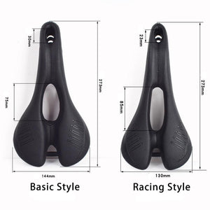 Bike Saddle Breathable Mountain Bike Seat PU Leather Bicycle Seat Cushion Sponge Filled Comfortable Cycling Saddle Replacement Soft Padded With Shock Absorbing Waterproof For Mountain Bike Road Bike
