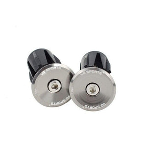 Mini Lightweight Lock Mountain Bicycle Grip Handlebar End Cap Handle Bar Grips End Plugs Mountain Bike Road Bicycle One Pair Bike Handlebar End Plugs Aluminum Alloy Expansion Handlebar Grips Cap