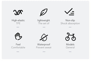 Waterproof Road Bike Horn Handlebar Cover Anti-Slip Handle Bar Grip Bicycle Accessories Mountain Bike Silicone Handlebar Grips Ergonomic Desgin With Bilaterally Locking Ring Non-Slip For Standard Bike