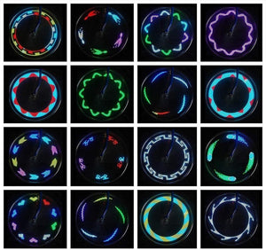1PC Bike Spoke Light Mini LED Bicycle Wheel Decorative Tire Valve Caps Lamp Cycling Warning Lights LED Bicycle Wheel Lights Neon Flashing Lamp Glow In The Dark Cool Safe Accessories