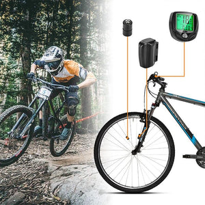 Bike Computer Wireless Waterproof Bicycle Computer 16 Functions Speed Cycle Speedometer Waterproof Wireless Bicycle Bike Computer And Cycling Odometer With Multi-Function LCD Backlight Display