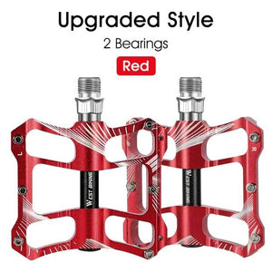 3 Bearings Bicycle Pedals Ultralight Anti-Slip Road Pedal Cycling Sealed Bearing Bike Pedals Accessories Bearings Pedals For Bicycle Lightweight Bicycle Pedals Of Road Bikes