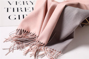 Fashion Winter Solid Soft Scarf Cashmere Lightweight Scarves Shawls Cashmere Escharpe Scarfs Lightweight Shawls Hijabs Shawls Escharpe Elegant Wrap Blanket Bandana Tassel For Lady