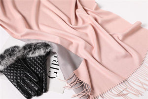 Fashion Winter Solid Soft Scarf Cashmere Lightweight Scarves Shawls Cashmere Escharpe Scarfs Lightweight Shawls Hijabs Shawls Escharpe Elegant Wrap Blanket Bandana Tassel For Lady