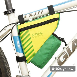 Waterproof Bicycle Bag Bike Triangle Bag For Bicycle Front Frame Bag Bike Bag Cycling Top Tube Bag Bicycle Bottle Bag Bike Storage Frame Bag Bicycle Front Tube Triangle Water Resistant Cycling Pack Strap On Pouch Bike Accessories Tool Accessible