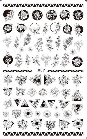 Leaf With Lines Nails Sticker Designer Fruit Nail Art 3D Decals Acrylic Designs Self Adhesive Manicure Slider Stickers Glitter Decals Love Nail Sequins Laser Heart Nail Supplies Sparkle Nail Accessories Star Accessories Heart Nail Art