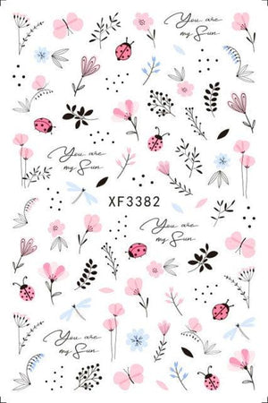 Leaf With Lines Nails Sticker Designer Fruit Nail Art 3D Decals Acrylic Designs Self Adhesive Manicure Slider Stickers Glitter Decals Love Nail Sequins Laser Heart Nail Supplies Sparkle Nail Accessories Star Accessories Heart Nail Art