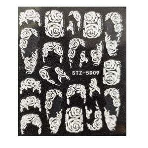 Winter Knit Sweater Cloth Pattern 5D Nails Decal Engraved Embossed Nail Art Adhesive Decals For new year Valentines Gift Palm Leaf Nail Self-Adhesive Decals Nail Stickers Water Transfer Fresh Nail Decals for Nail Art Butterfly Palm