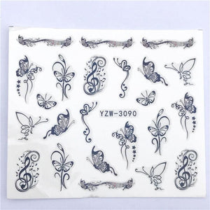 Fox Wolf Animal 3D Embossed Nail Sticker Flower Adhesive Manicure Slider Nail Art Tips Decorations Decals Manicure Design Golden Firework Star Accessories Heart Nail Art Stickers Glitter Decals Love Nail Sequins Laser Heart Nail