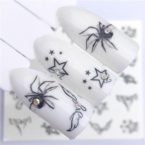 Fox Wolf Animal 3D Embossed Nail Sticker Flower Adhesive Manicure Slider Nail Art Tips Decorations Decals Manicure Design Golden Firework Star Accessories Heart Nail Art Stickers Glitter Decals Love Nail Sequins Laser Heart Nail