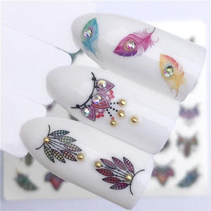 Fox Wolf Animal 3D Embossed Nail Sticker Flower Adhesive Manicure Slider Nail Art Tips Decorations Decals Manicure Design Golden Firework Star Accessories Heart Nail Art Stickers Glitter Decals Love Nail Sequins Laser Heart Nail